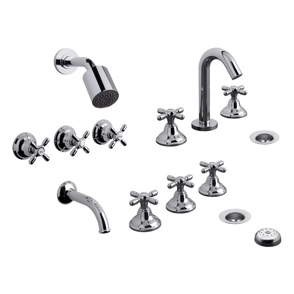 0900.03/B2P-CR KIT DE GRIFERIA P/BAñO NEWPORT